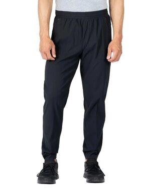 Soybu Men's Performance Jogger Black Stretch Zip Pocket Pants